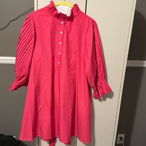 Fuscia pink dress! Perfect dress for Easter or spring/summer. Has pockets.